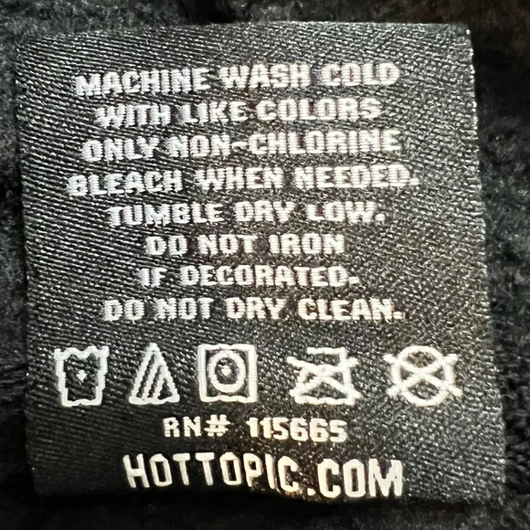 Hot Topic Naruto Shippuden Black & Orange Zip Up Hoodie. Size Medium. - Picture 13 of 14